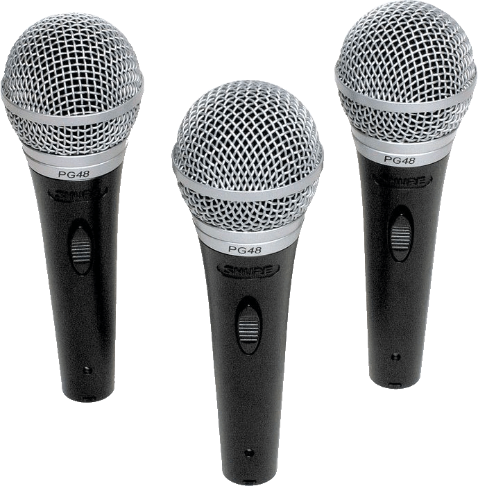 Handheld Microphones (Wireless or Cabled)